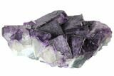 Purple Cubic Fluorite Crystal Cluster - China #132743-1